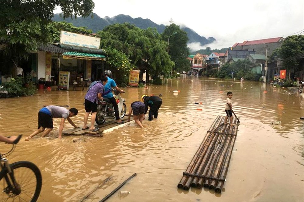 ngập lụt tại tỉnh Phú Thọ 