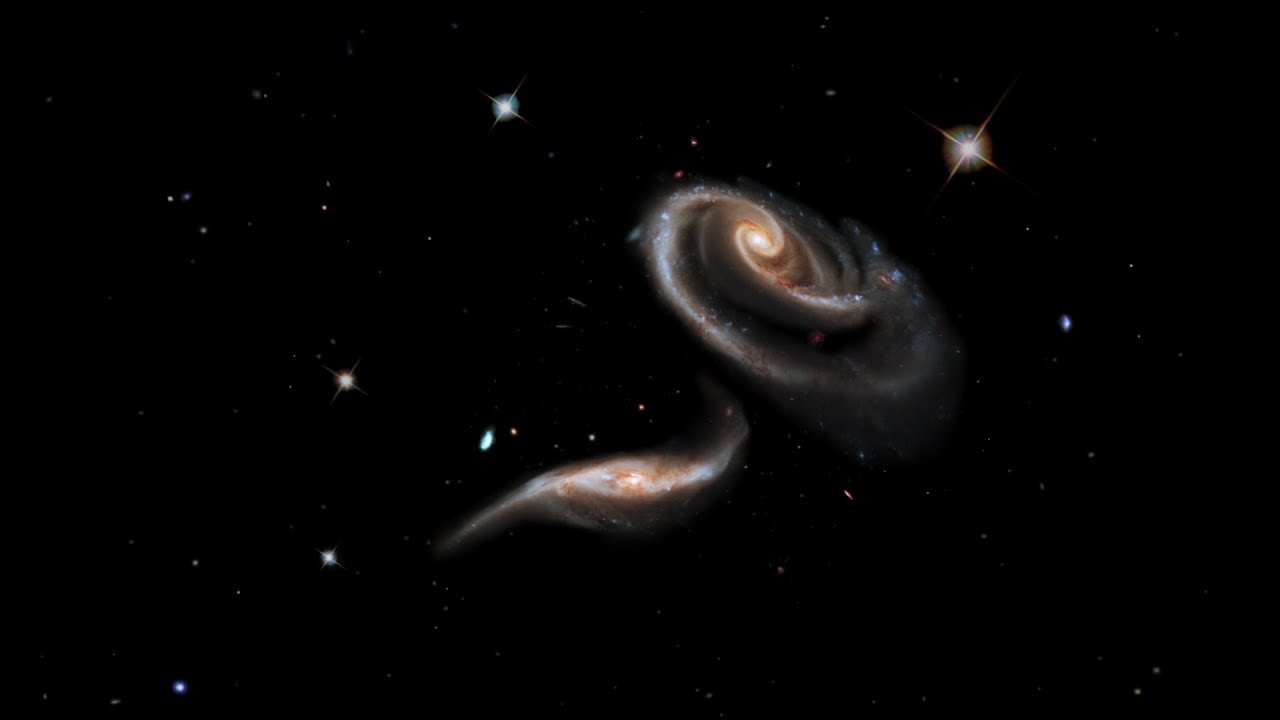 Bức ảnh chụp sự va chạm của bộ đôi thiên hà